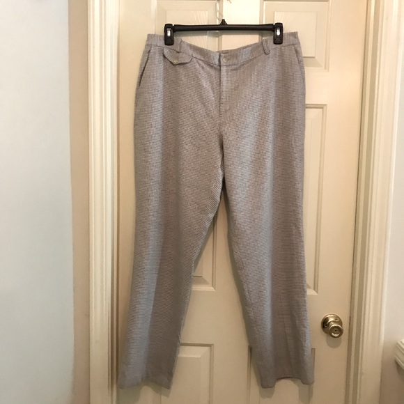 Lauren Ralph Lauren Wool/Angora Blend Houndstooth Pants. Size 18W - Picture 1 of 8